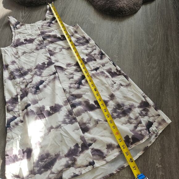 Oiselle Beige Geometric Sleeveless Athletic Dress Size 6 - Picture 5 of 5